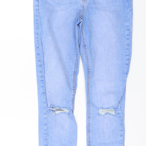 Denim & Co. Womens Blue  Denim Skinny Jeans Size 12 L25 in