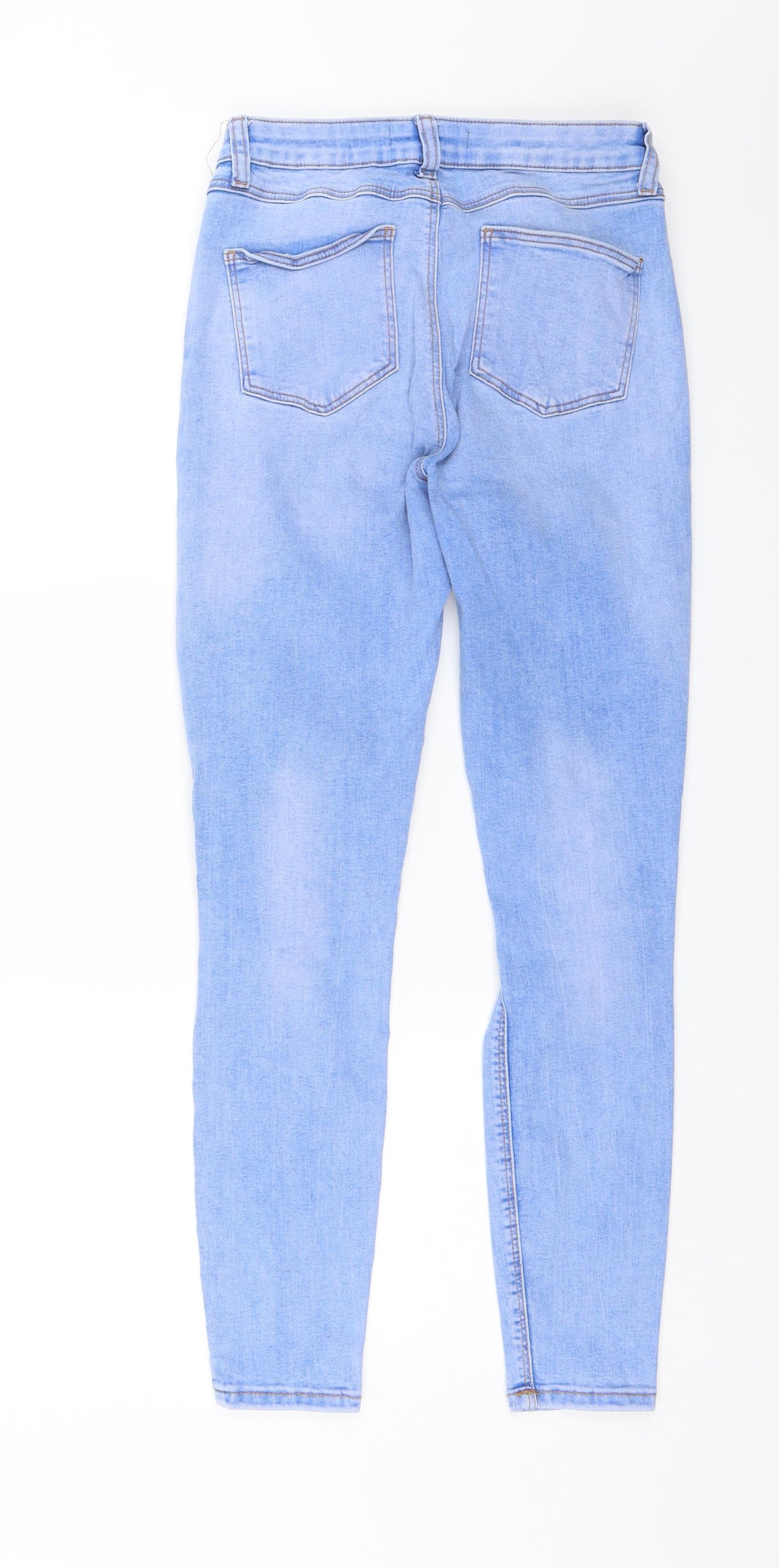 Denim & Co. Womens Blue  Denim Skinny Jeans Size 12 L25 in