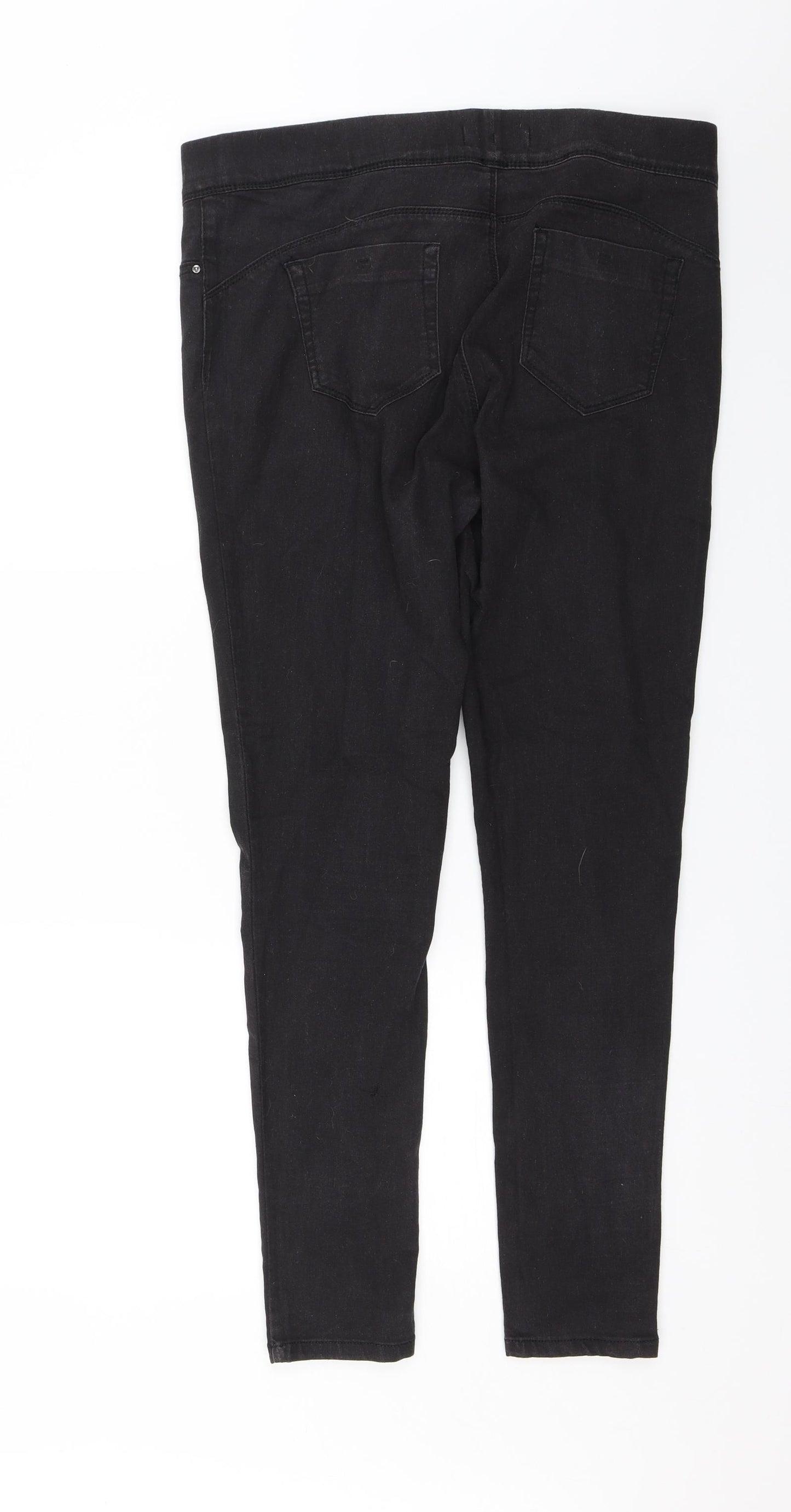 Denim & Co. Womens Black   Jegging Jeans Size 16 L27 in
