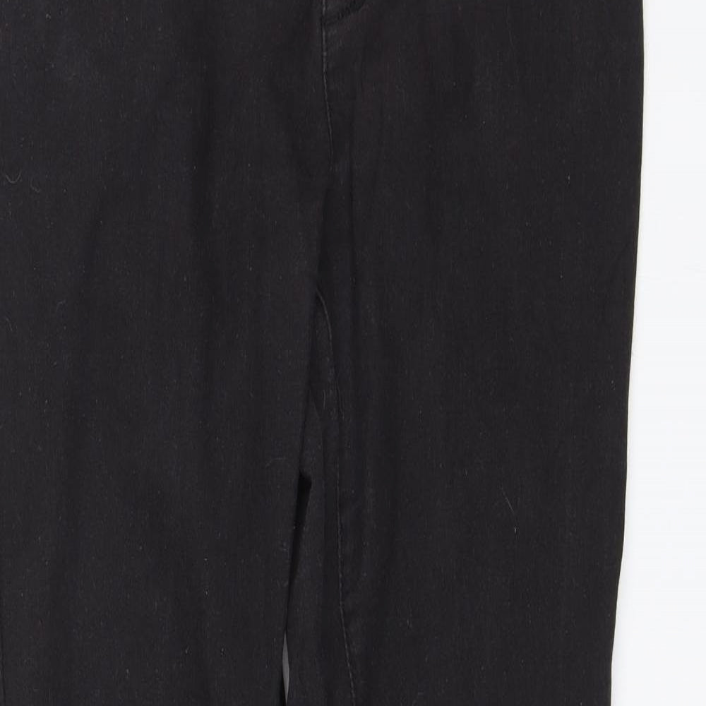 Denim & Co. Womens Black   Jegging Jeans Size 16 L27 in
