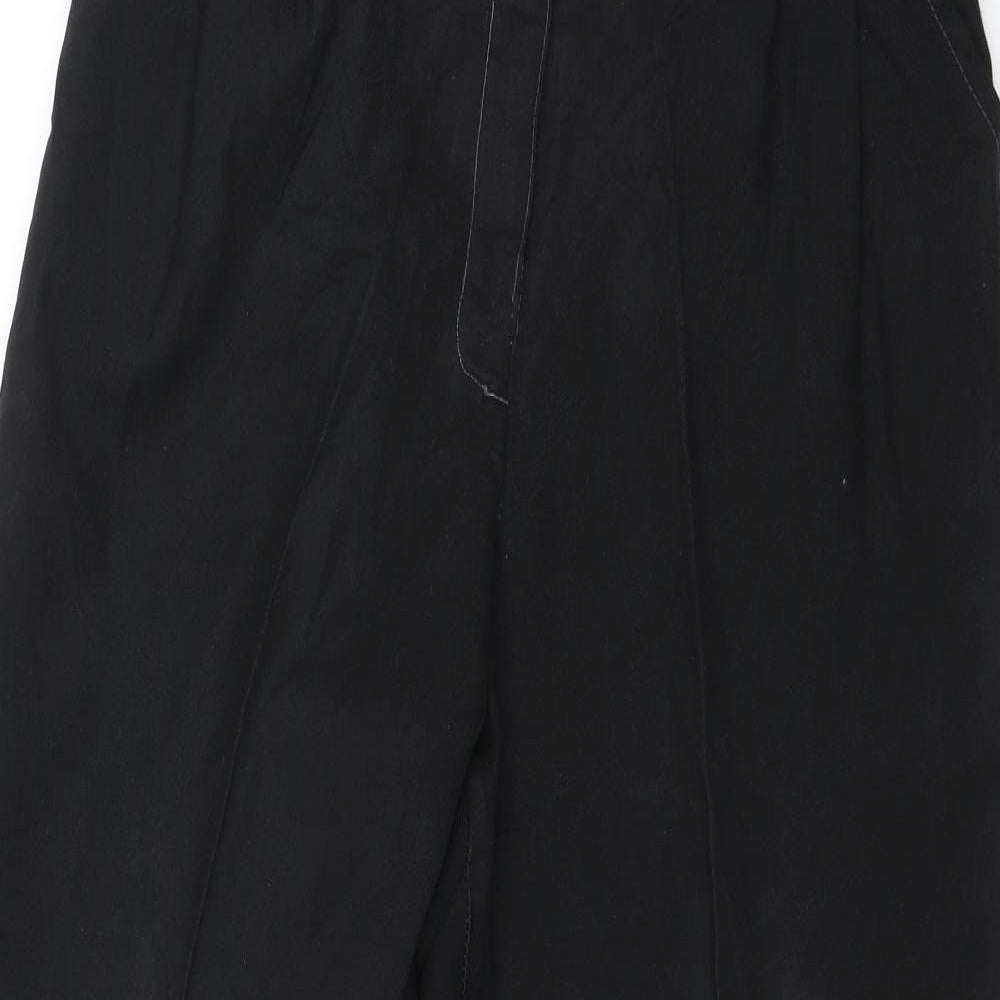 Preworn Womens Black   Trousers  Size 26 in L22 in