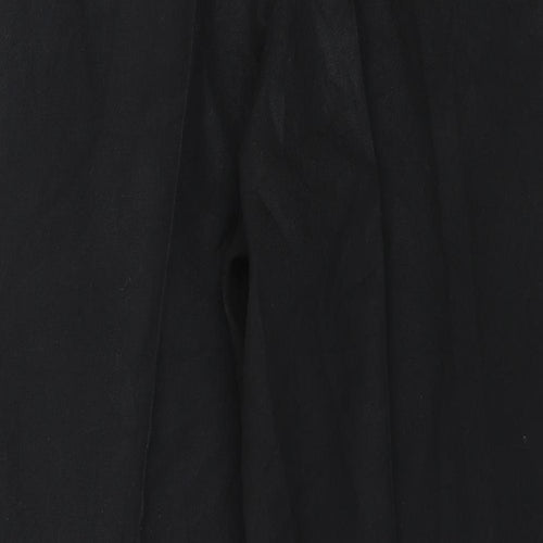 Preworn Womens Black   Trousers  Size 26 in L22 in