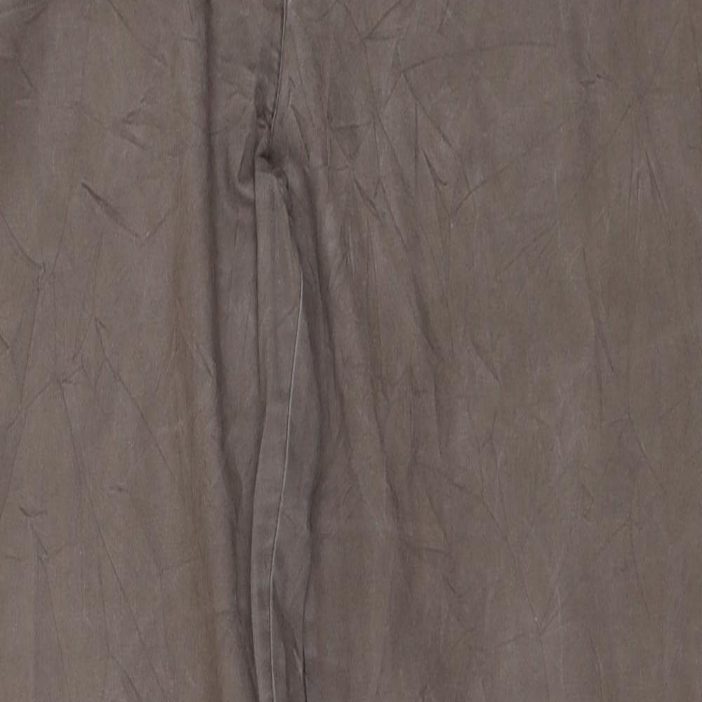 Papaya Womens Brown   Chino Trousers Size 14 L27 in
