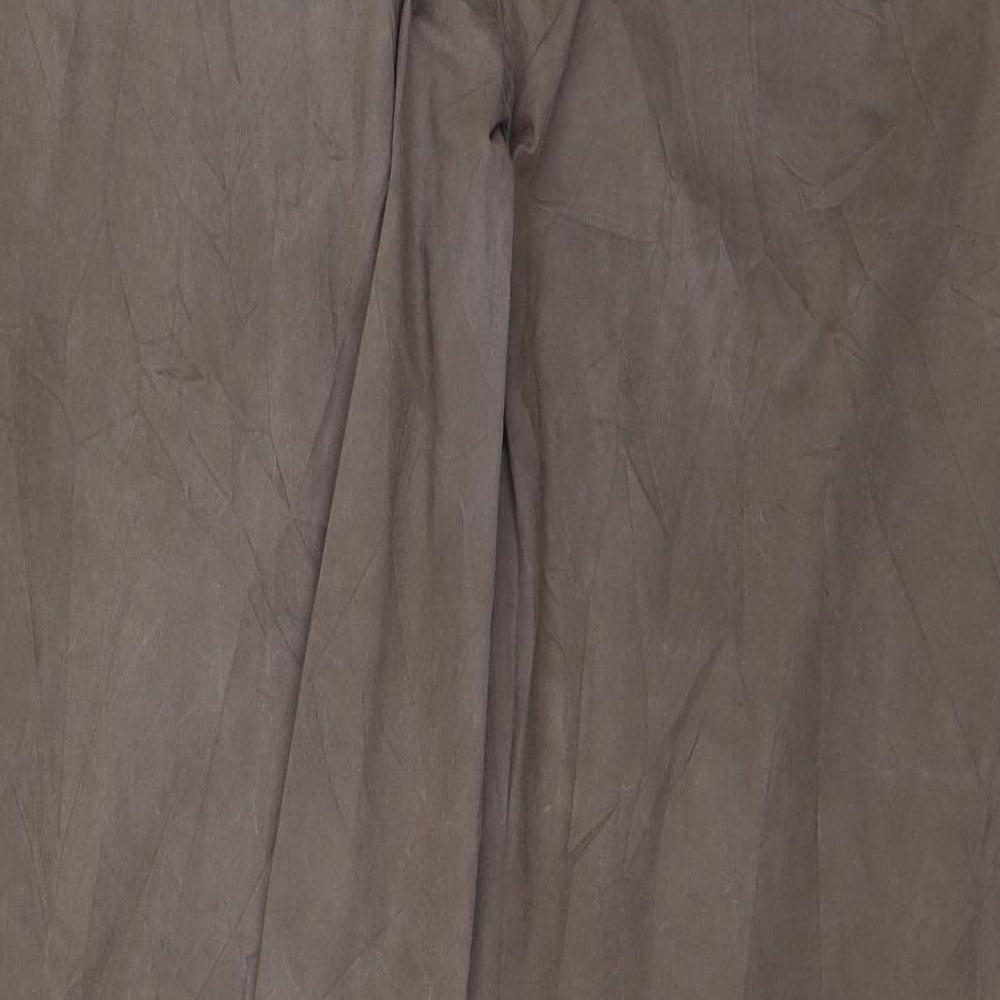 Papaya Womens Brown   Chino Trousers Size 14 L27 in