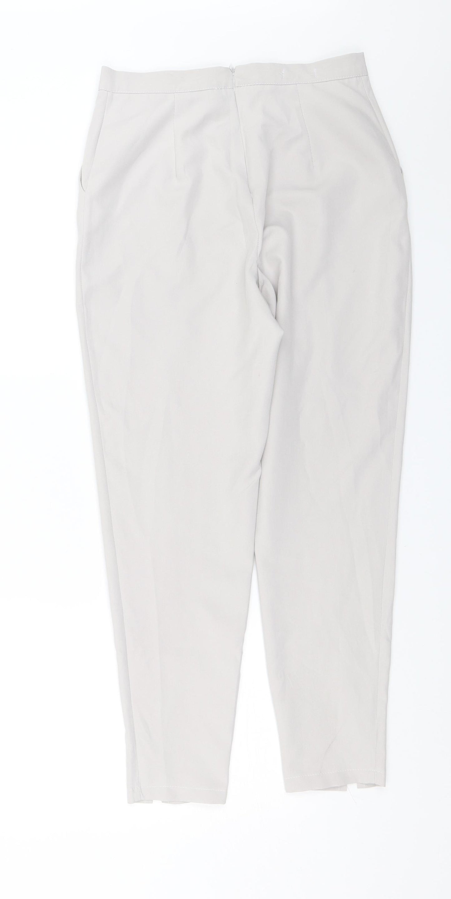 Boohoo Womens Grey   Capri Trousers Size 8 L25 in