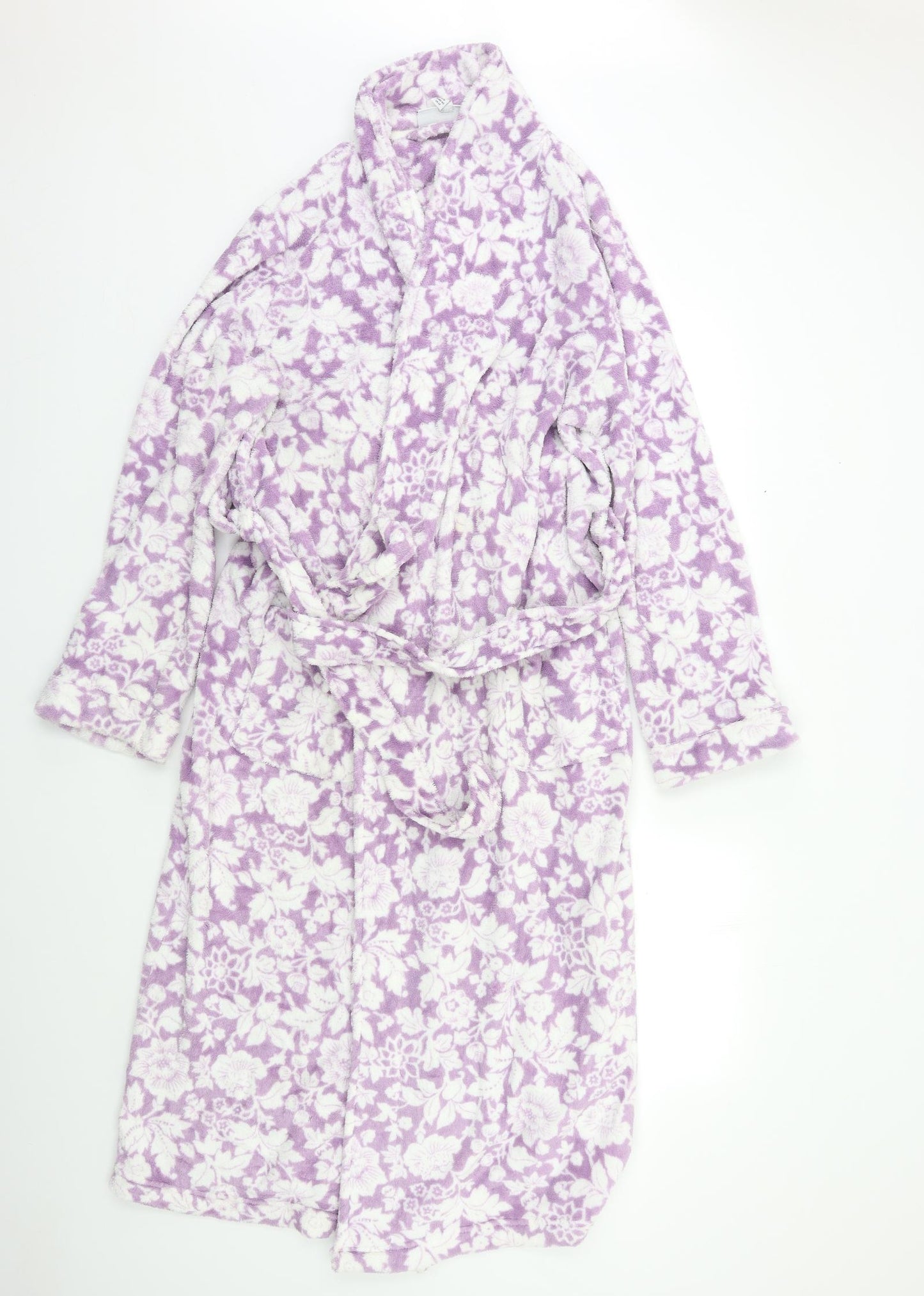 Lucy & Laurel Womens Purple Geometric  Kimono Robe Size 16