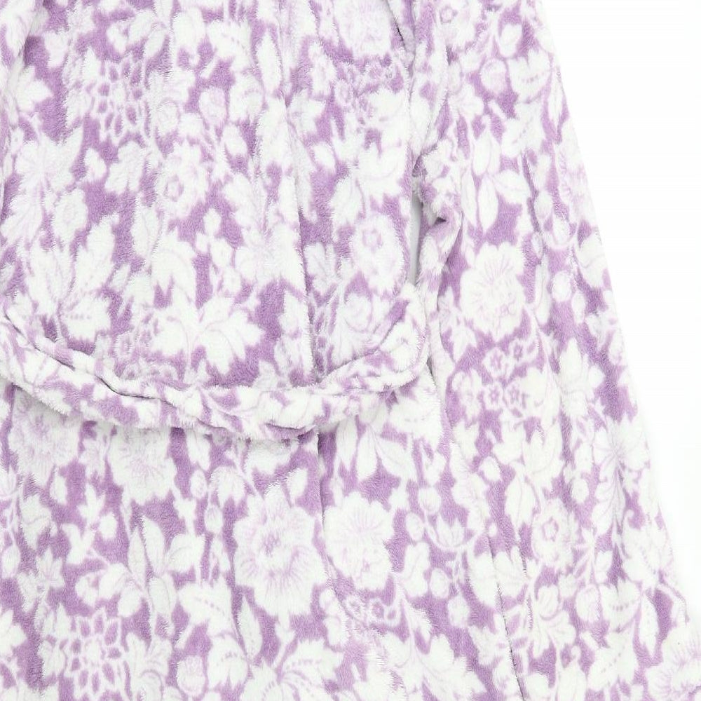 Lucy & Laurel Womens Purple Geometric  Kimono Robe Size 16
