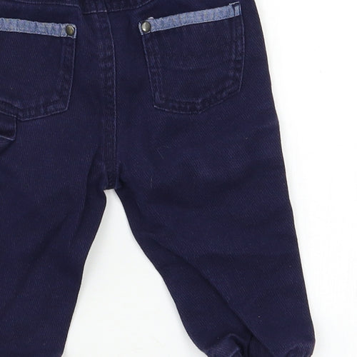 Matalan Baby Blue   Cargo Trousers Size 3-6 Months