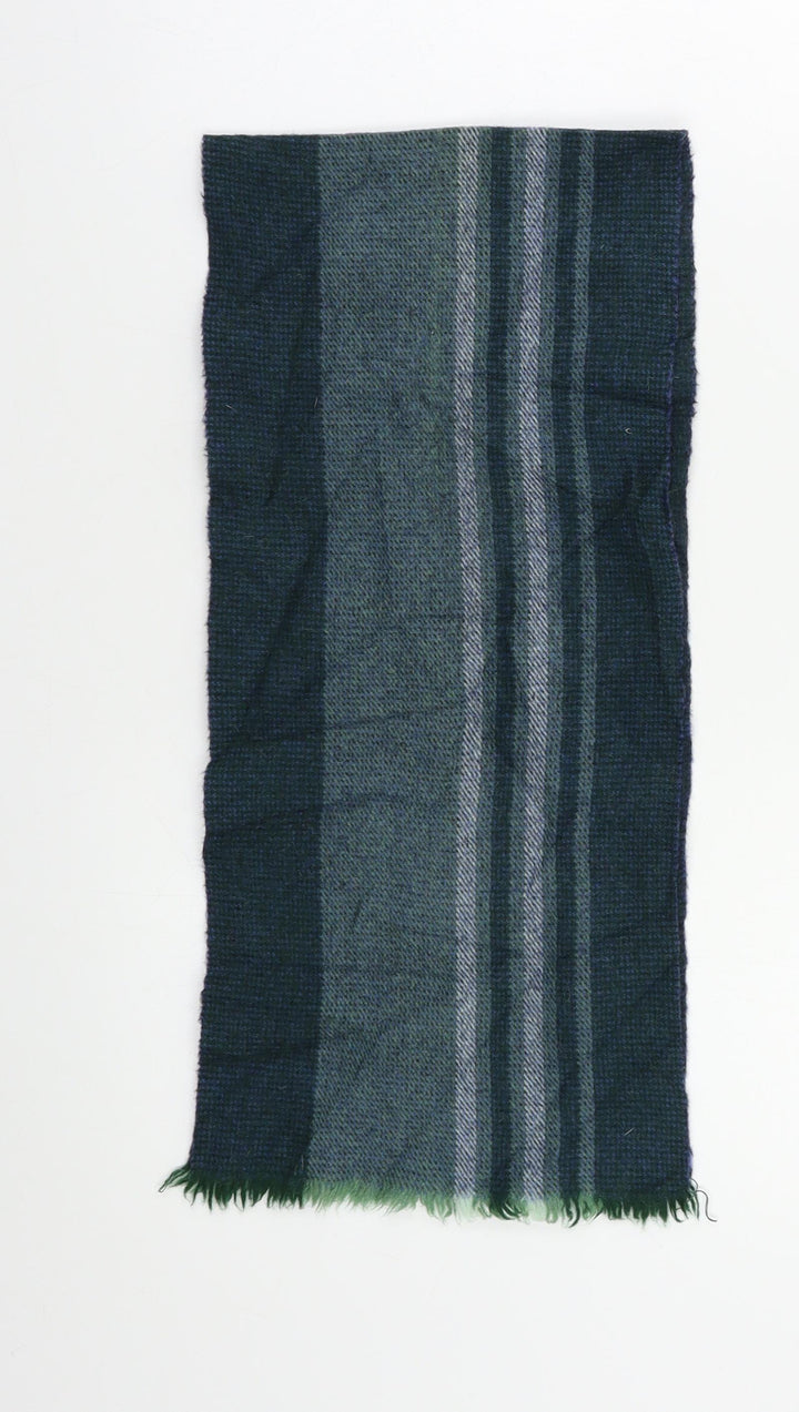 Preworn Mens Green Striped  Scarf  Size Regular
