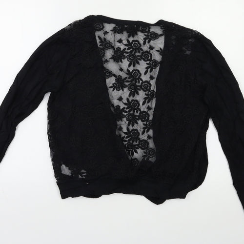 New Look Womens Black   Cape Jumper Size 14