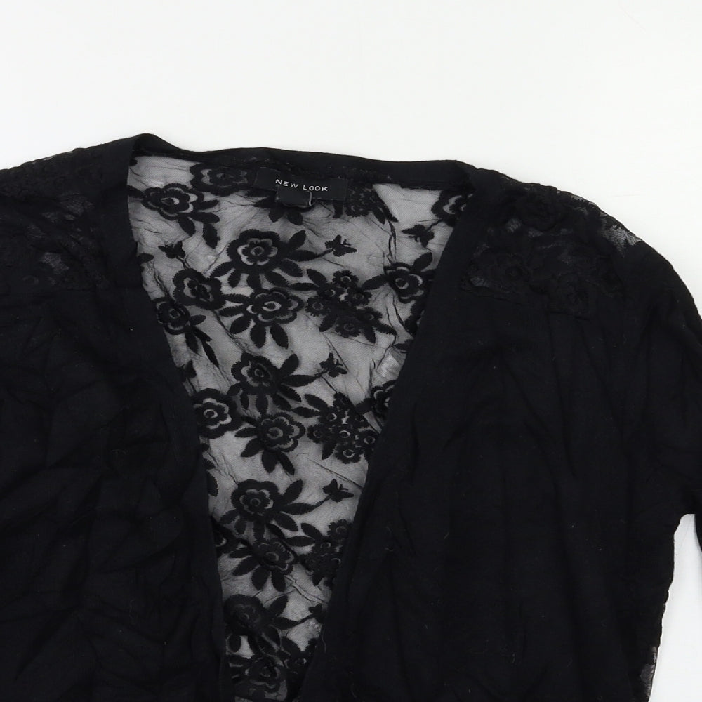 New Look Womens Black   Cape Jumper Size 14