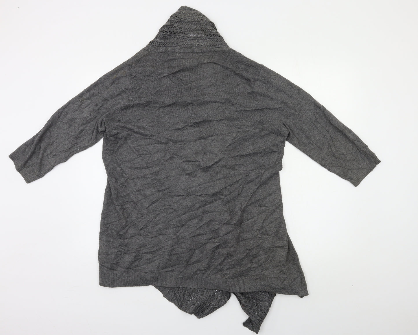 Preworn Womens Grey   Cardigan Jumper Size 16