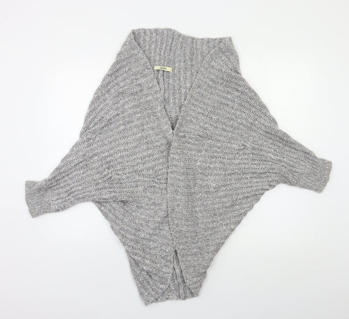 Oasis Womens Grey Cardigan Jumper Size S