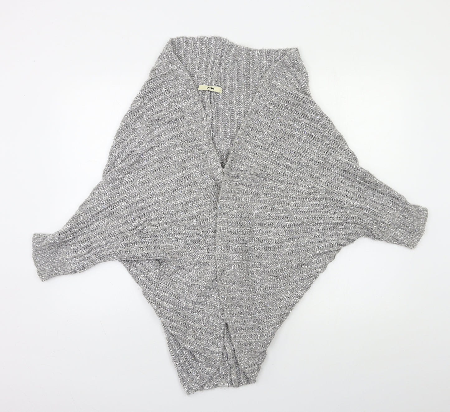 Oasis Womens Grey   Cardigan Jumper Size S