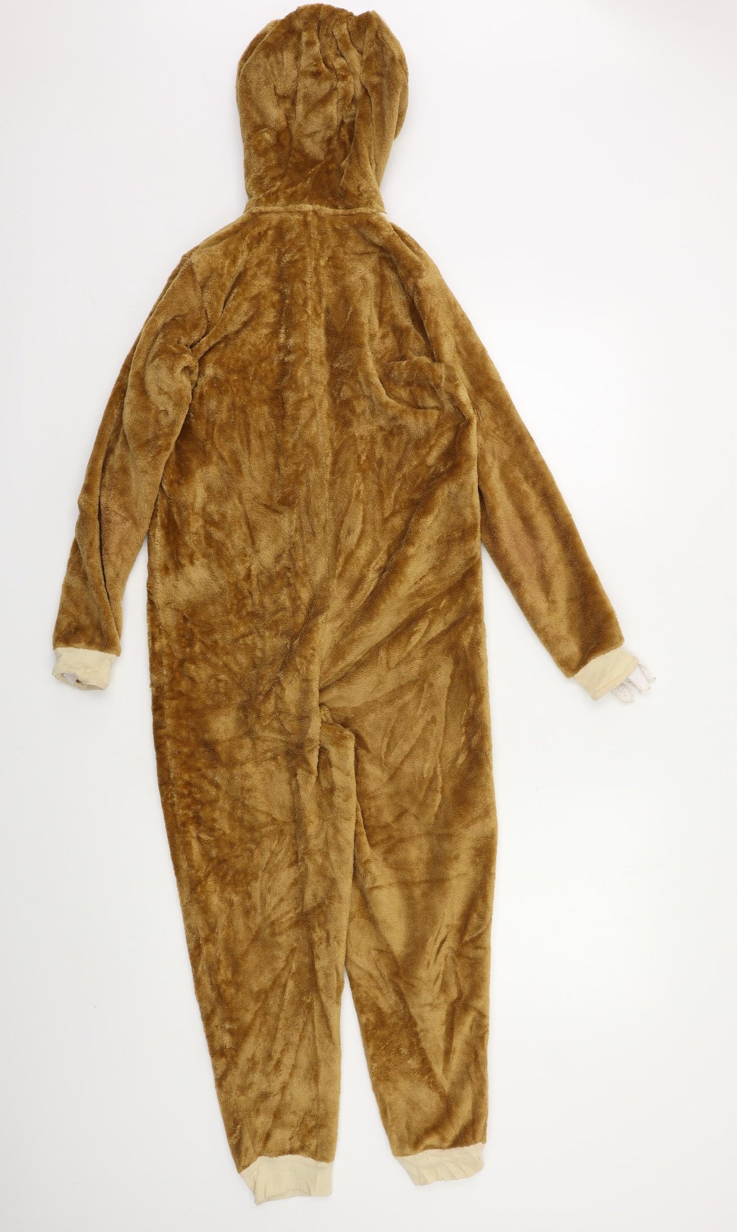 M&S Girls Brown Solid   Bodysuit Size 9-10 Years  - Sloth