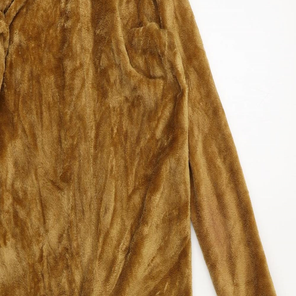 M&S Girls Brown Solid   Bodysuit Size 9-10 Years  - Sloth