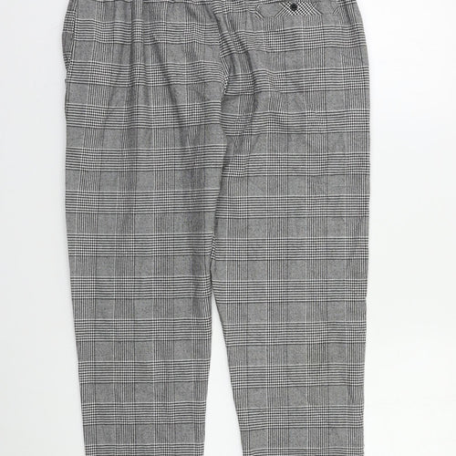 Gifted Heroes Womens Grey Check  Trousers  Size S L28 in