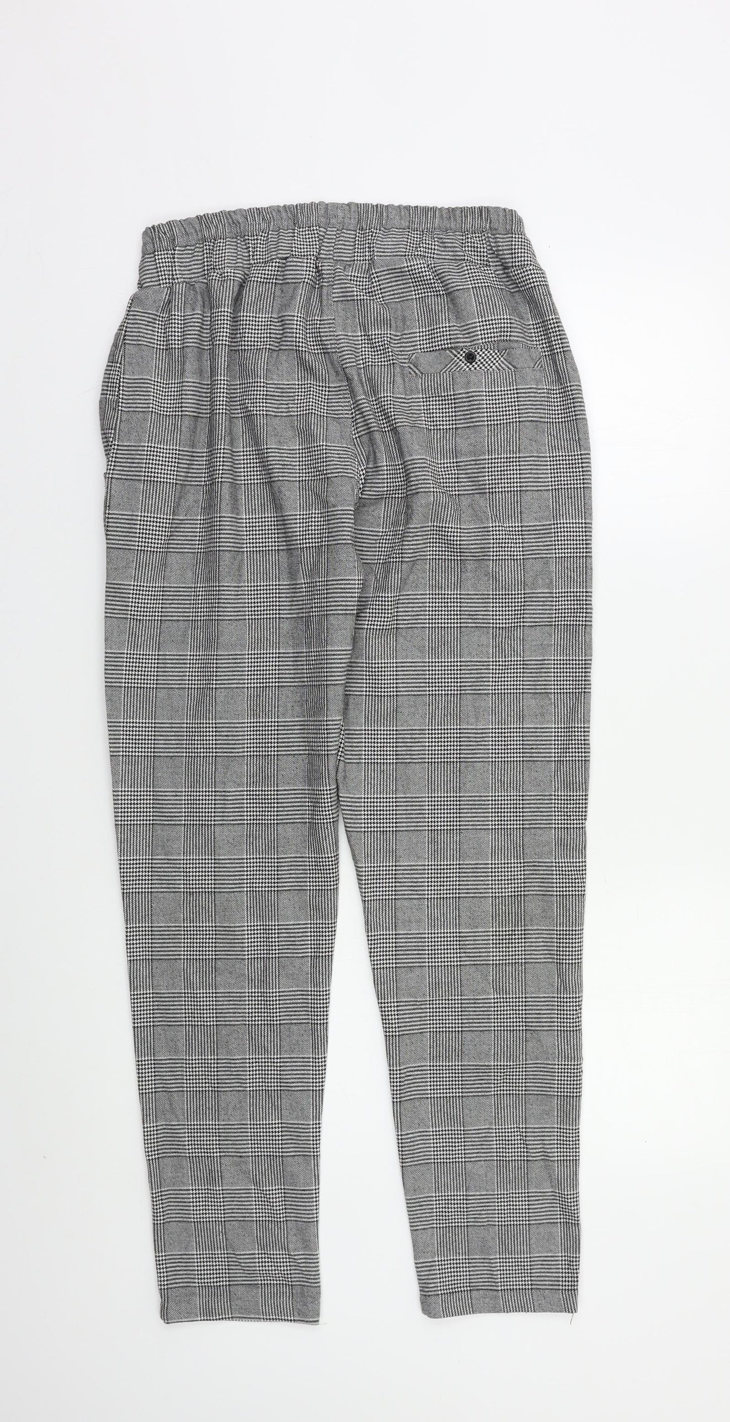 Gifted Heroes Womens Grey Check  Trousers  Size S L28 in