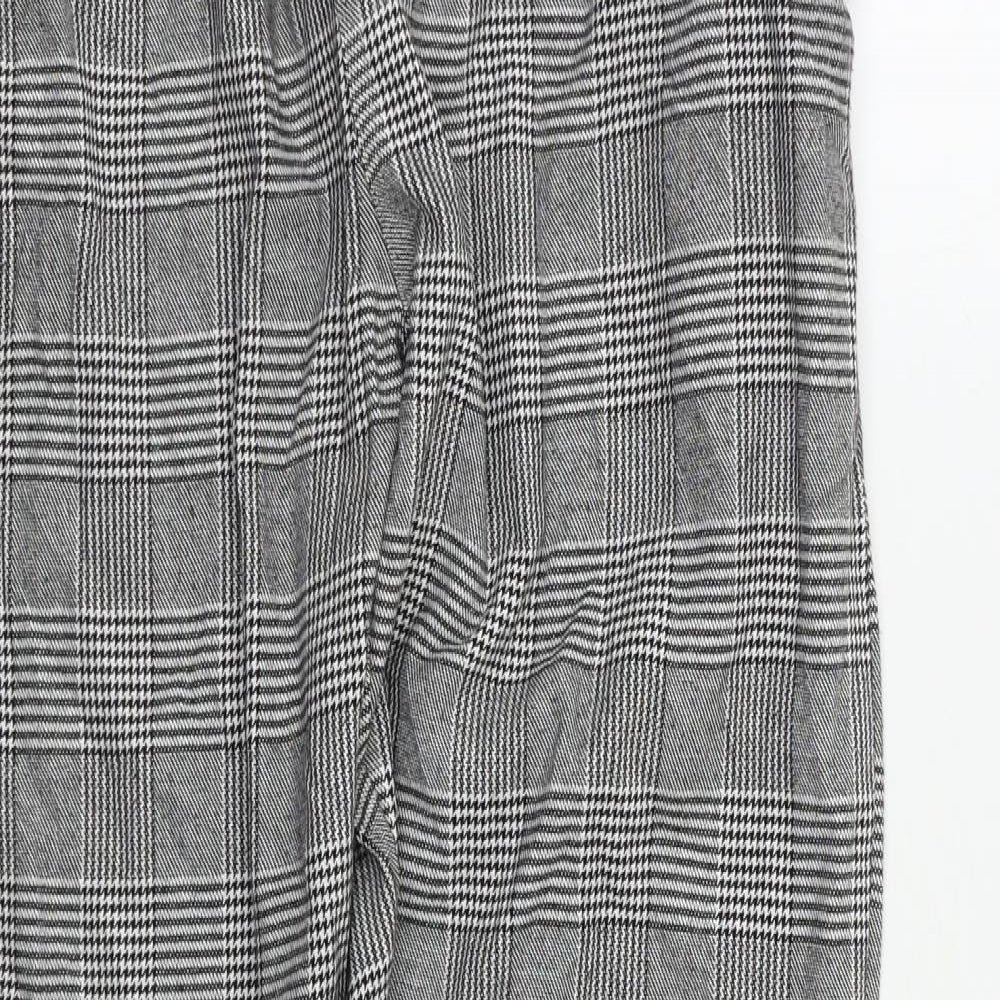Gifted Heroes Womens Grey Check  Trousers  Size S L28 in