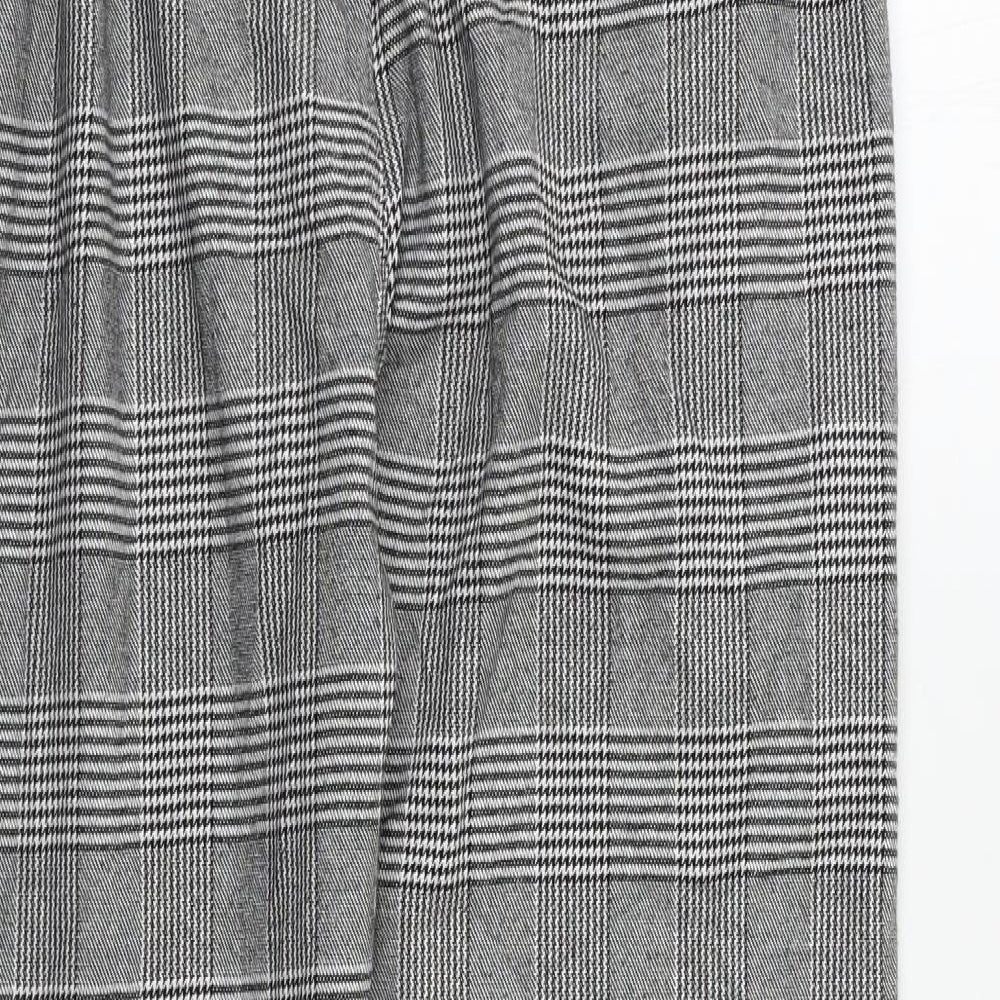 Gifted Heroes Womens Grey Check  Trousers  Size S L28 in
