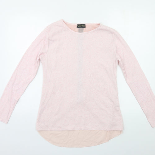 Ayanapa Womens Pink   Pullover Jumper Size M