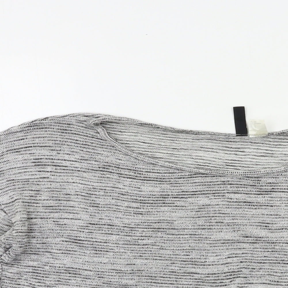 H&M Womens Grey   Pullover Jumper Size S