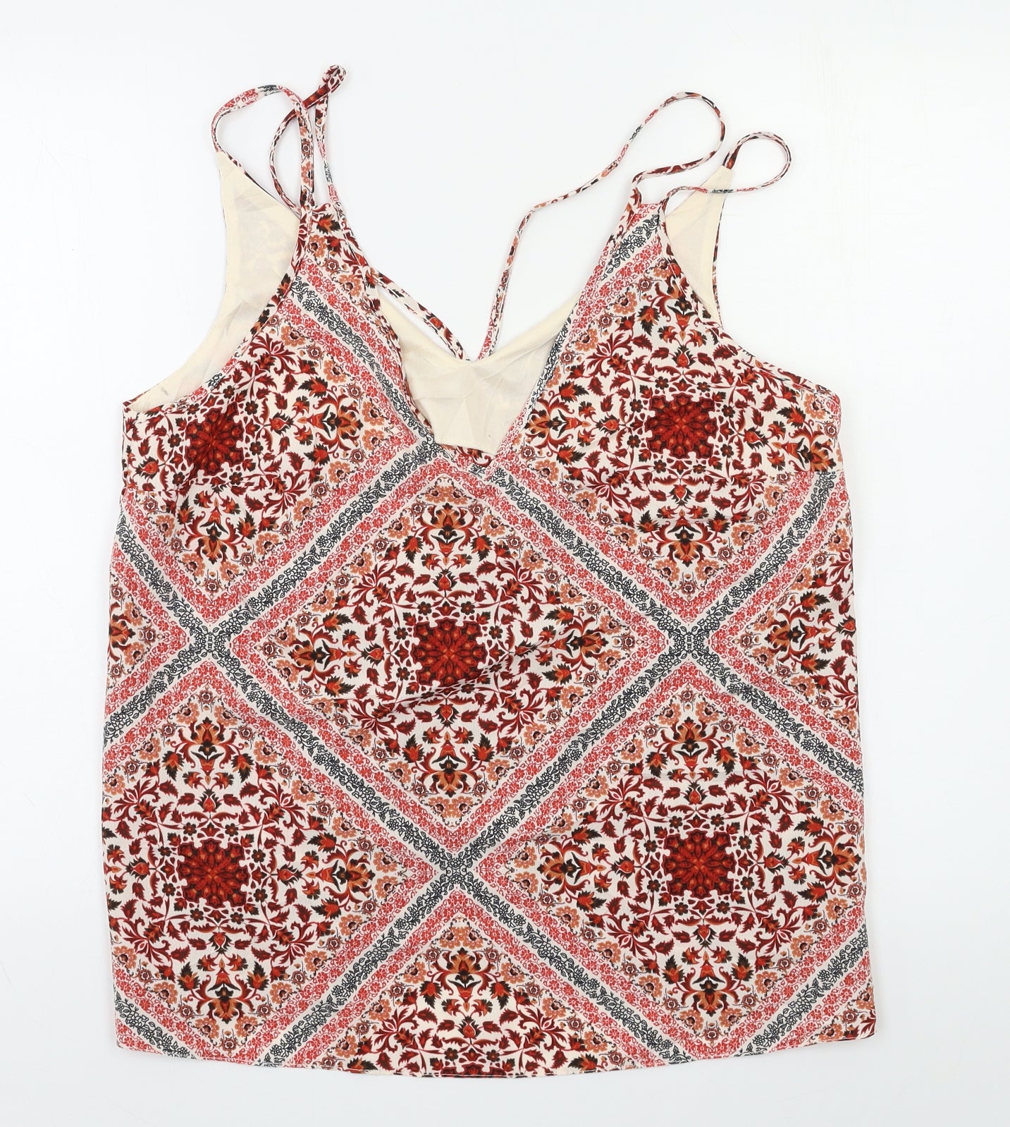 Primark Womens Orange Floral  Camisole Tank Size 14