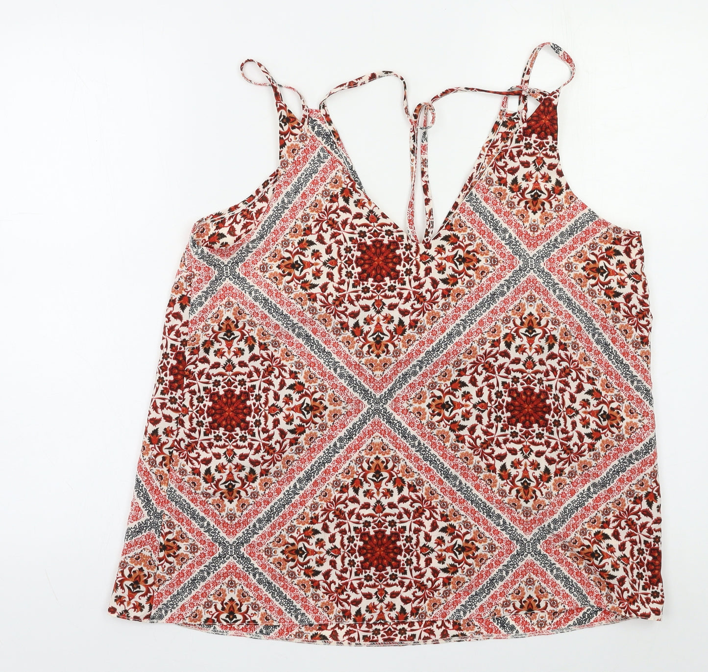 Primark Womens Orange Floral  Camisole Tank Size 14
