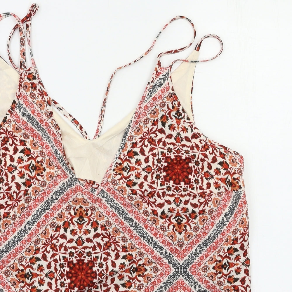 Primark Womens Orange Floral  Camisole Tank Size 14