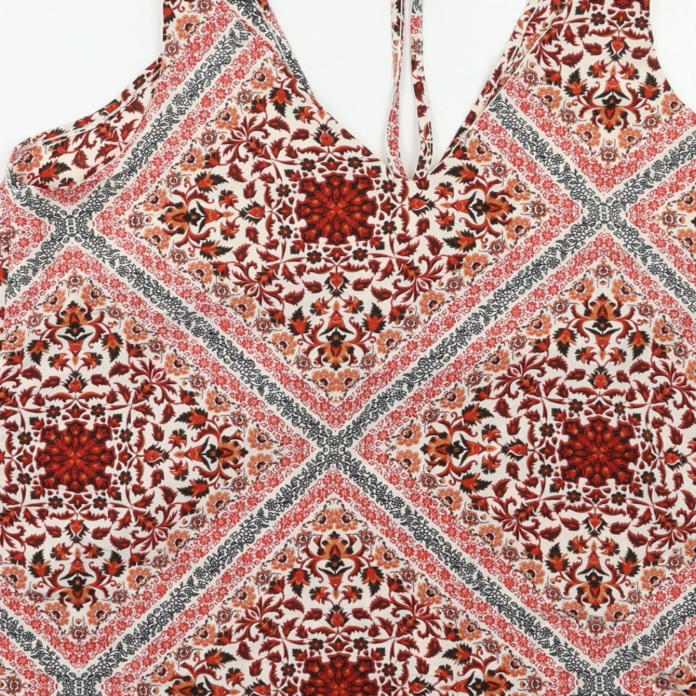 Primark Womens Orange Floral  Camisole Tank Size 14