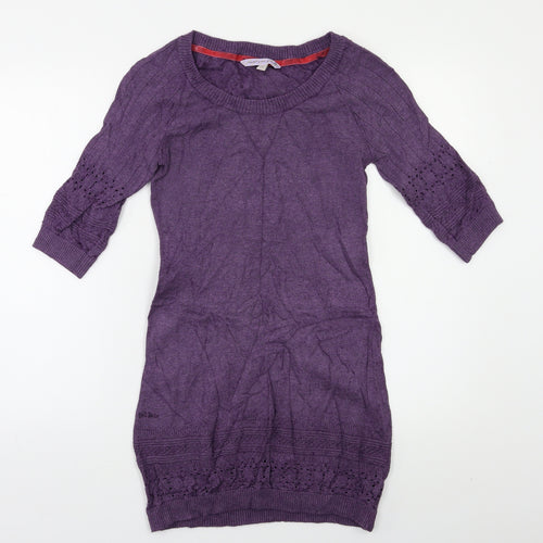 Fat Face Womens Purple   Jumper Dress  Size 10