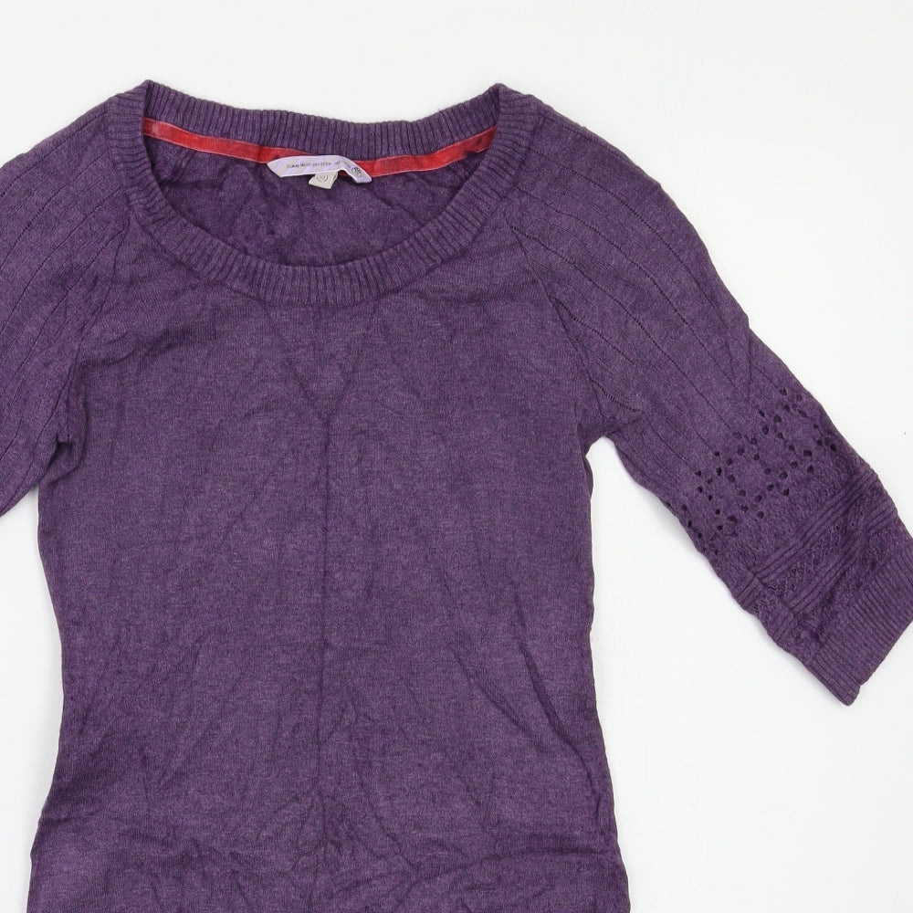Fat Face Womens Purple   Jumper Dress  Size 10