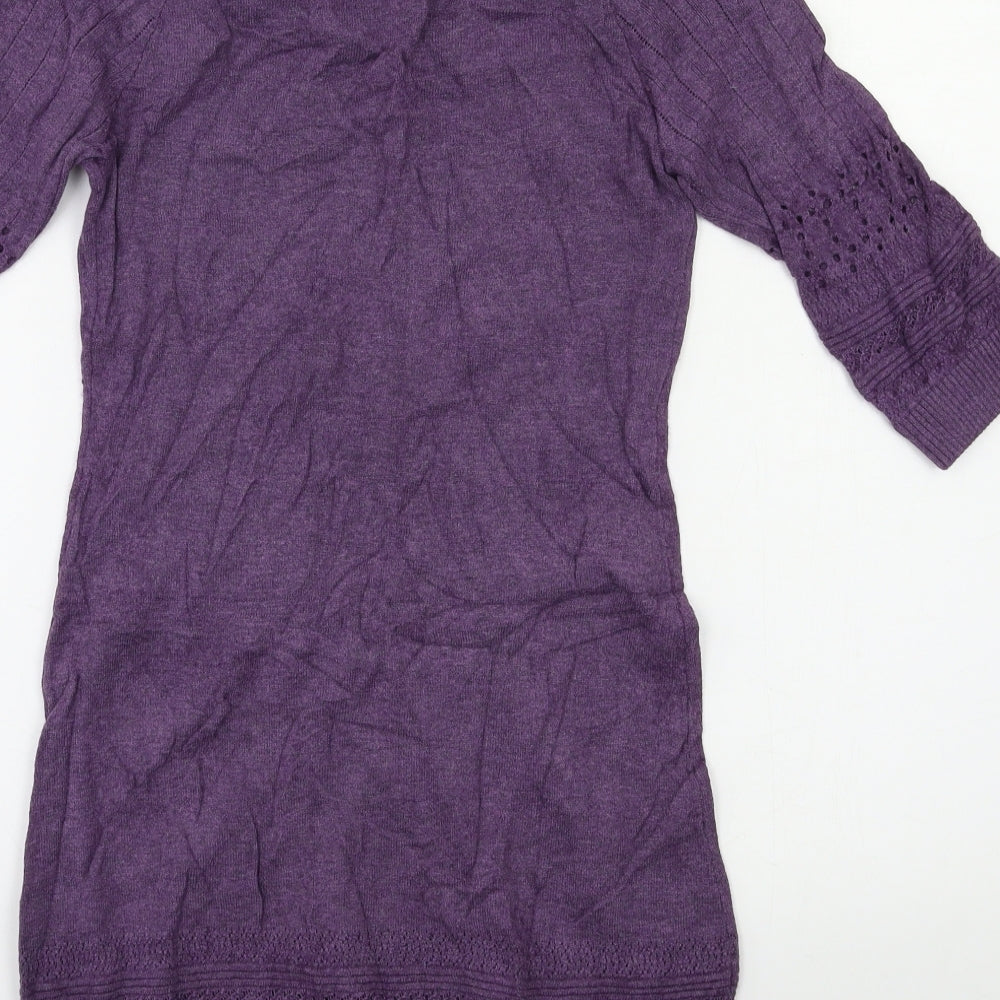 Fat Face Womens Purple   Jumper Dress  Size 10