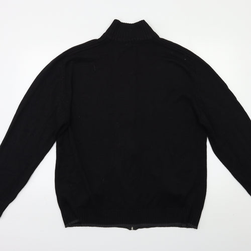 Urban Spirit Mens Black   Full Zip Jumper Size L