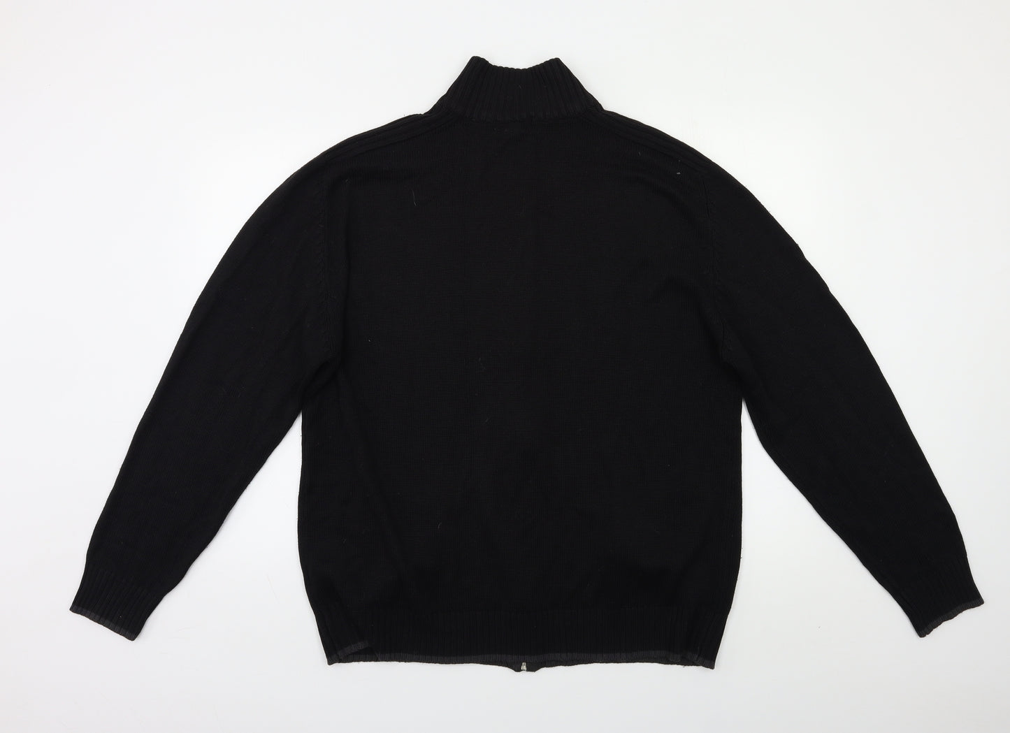 Urban Spirit Mens Black   Full Zip Jumper Size L
