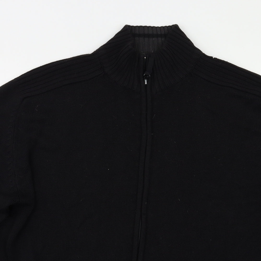 Urban Spirit Mens Black   Full Zip Jumper Size L