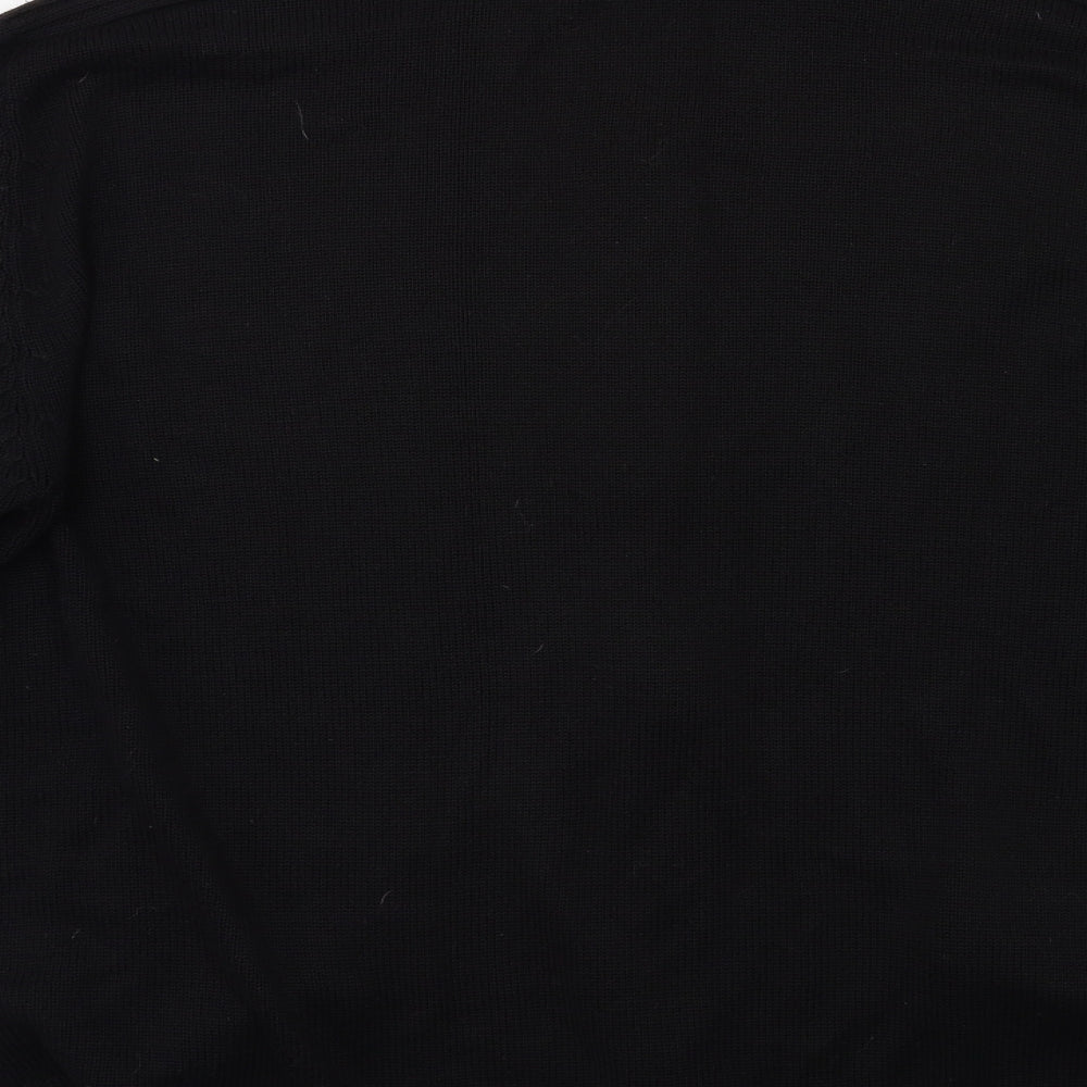 Urban Spirit Mens Black   Full Zip Jumper Size L