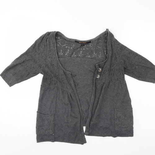 River Island Womens Grey   Shrug Jumper Size 8