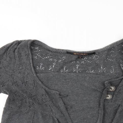 River Island Womens Grey   Shrug Jumper Size 8