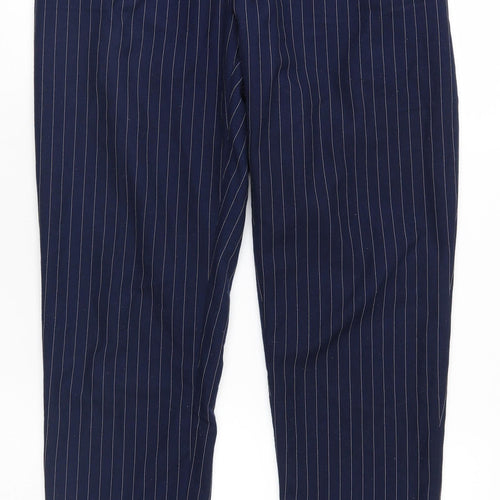 SheIn Womens Blue Striped  Trousers  Size M L25 in