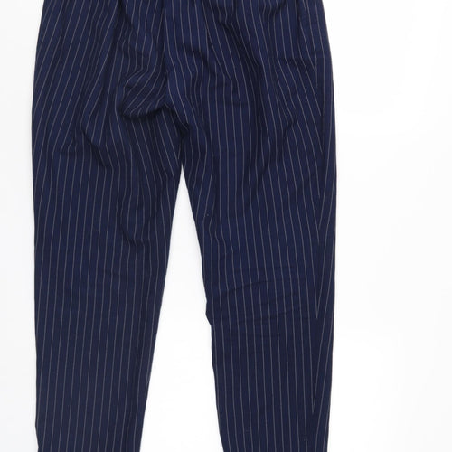 SheIn Womens Blue Striped  Trousers  Size M L25 in
