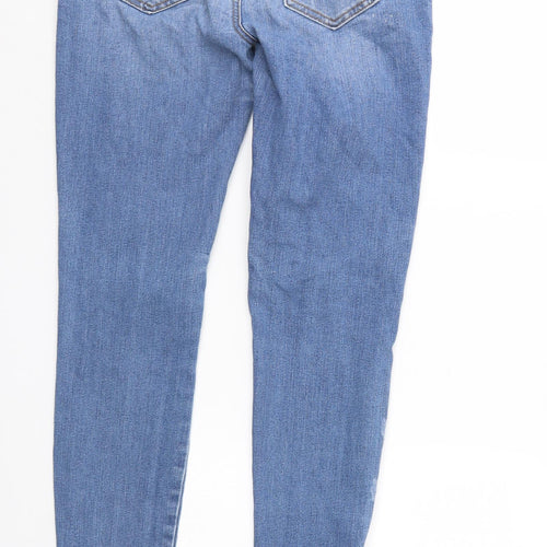 Ashley Mason Womens Blue  Denim Tapered Jeans Size S L27 in