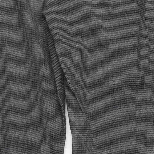 Benneton Womens Grey Herringbone  Trousers  Size 10 L26 in