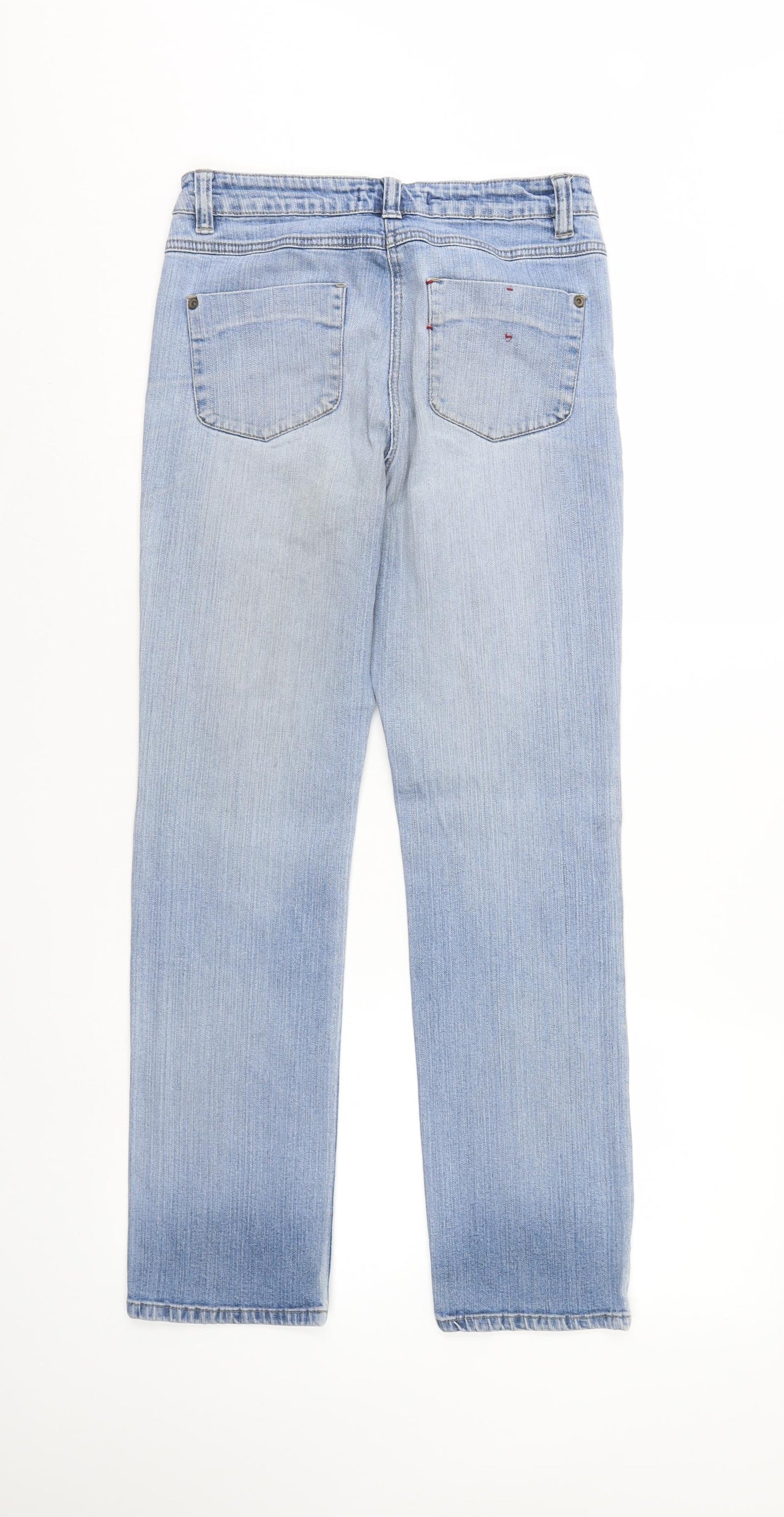 Papaya Womens Blue  Denim Straight Jeans Size 8 L28 in