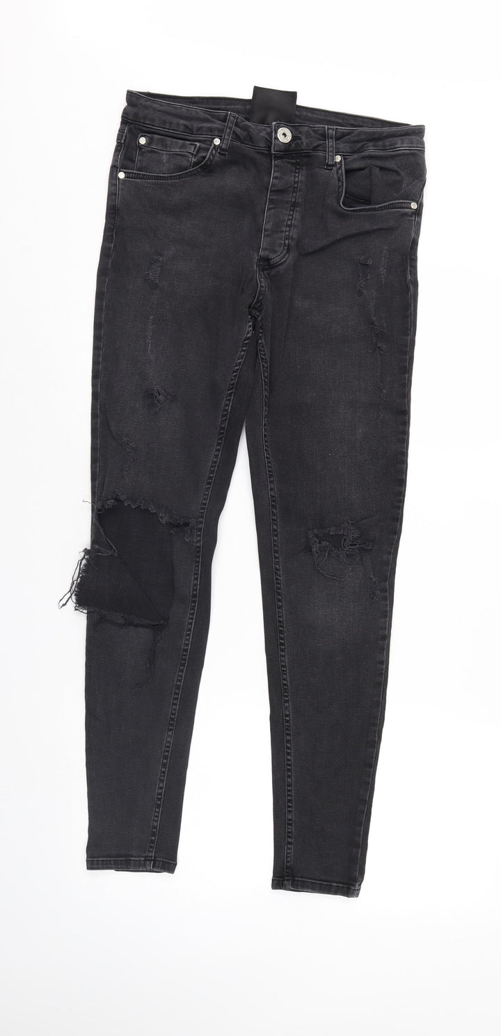 Kings Will Dream Womens Black Denim Tapered Jeans Size 6 L29 in