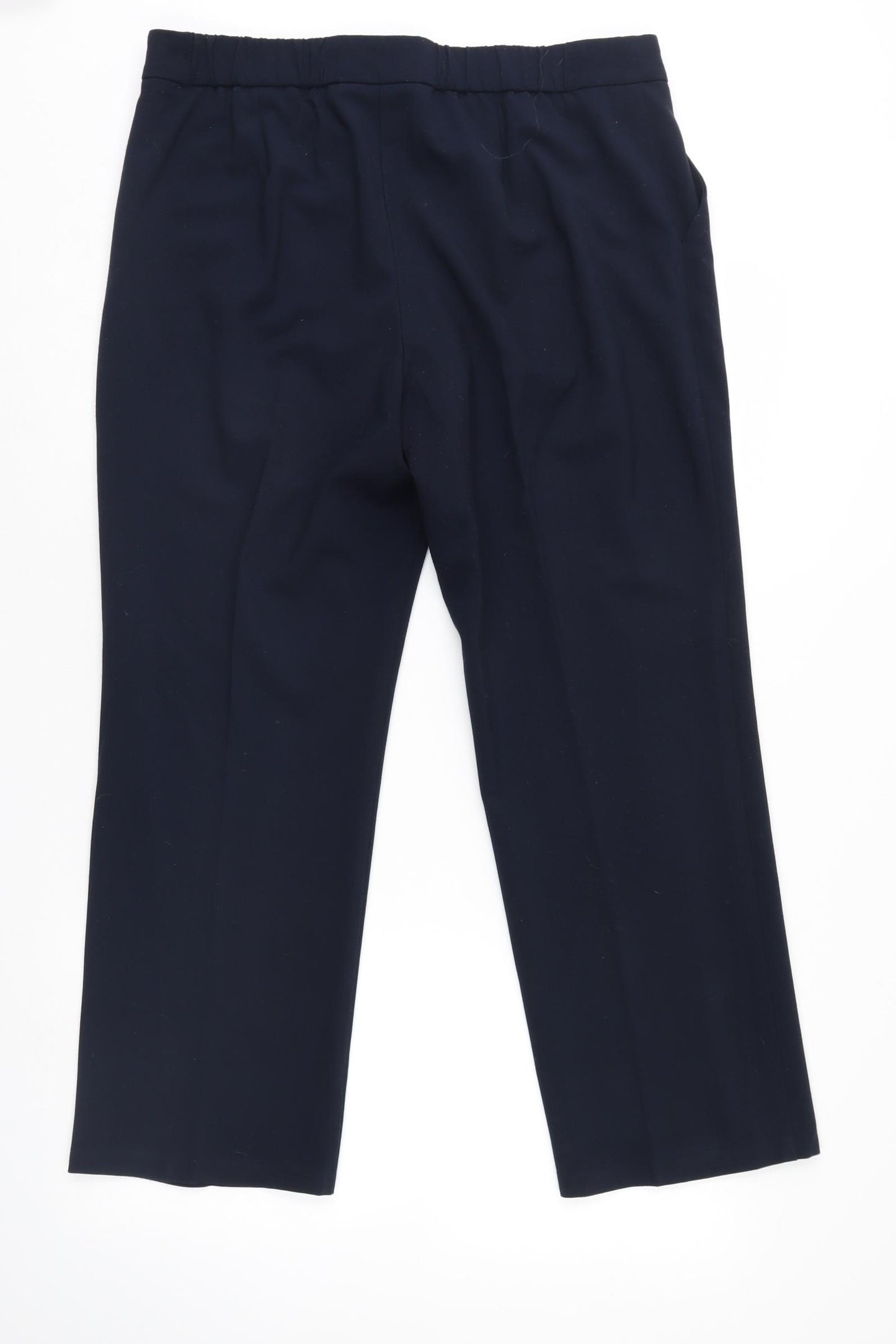 M&S Womens Blue   Trousers  Size 14 L26 in