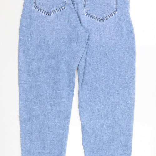 NEXT Womens Blue  Denim Straight Jeans Size 12 L27 in - elastic waist