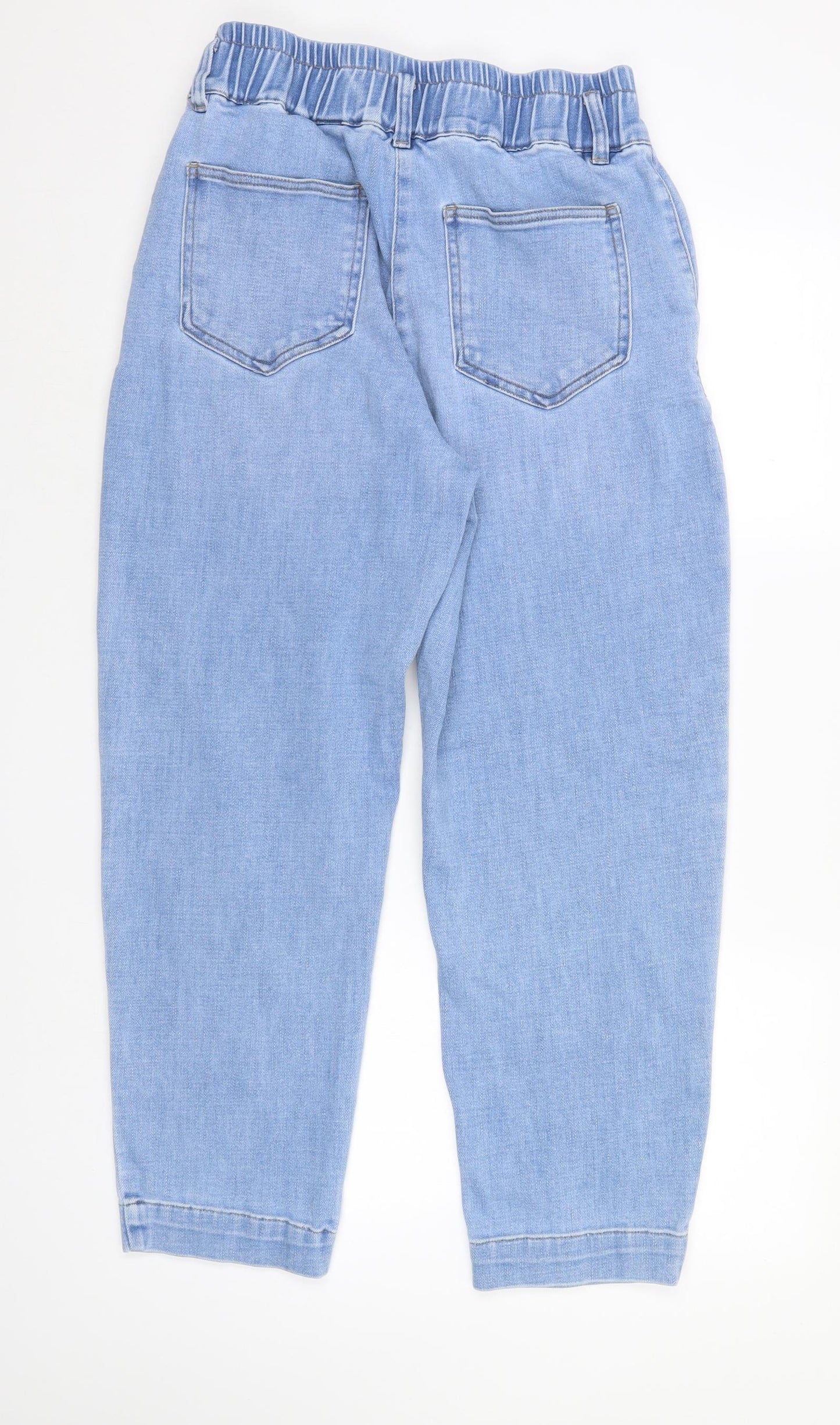 NEXT Womens Blue  Denim Straight Jeans Size 12 L27 in - elastic waist