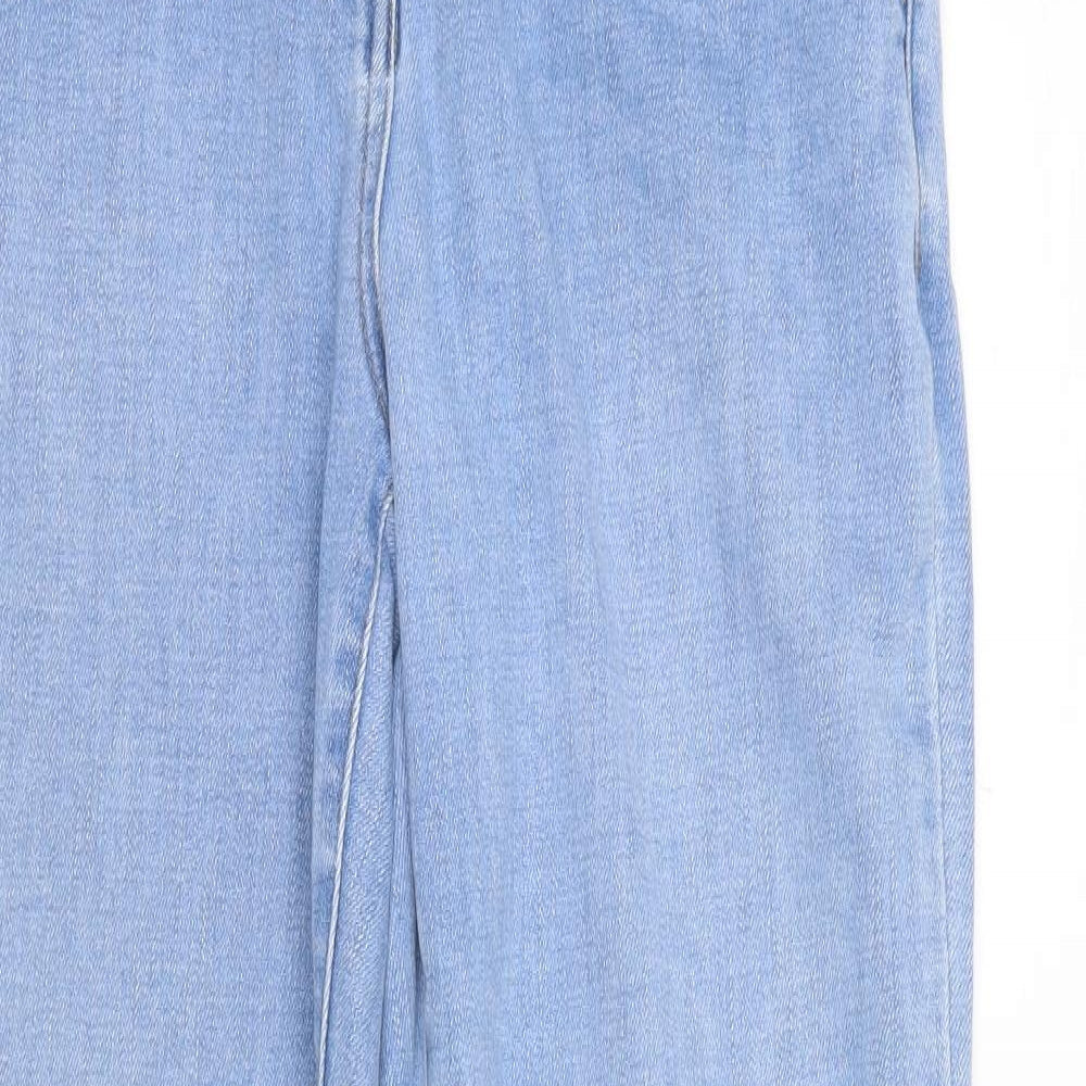 NEXT Womens Blue  Denim Straight Jeans Size 12 L27 in - elastic waist