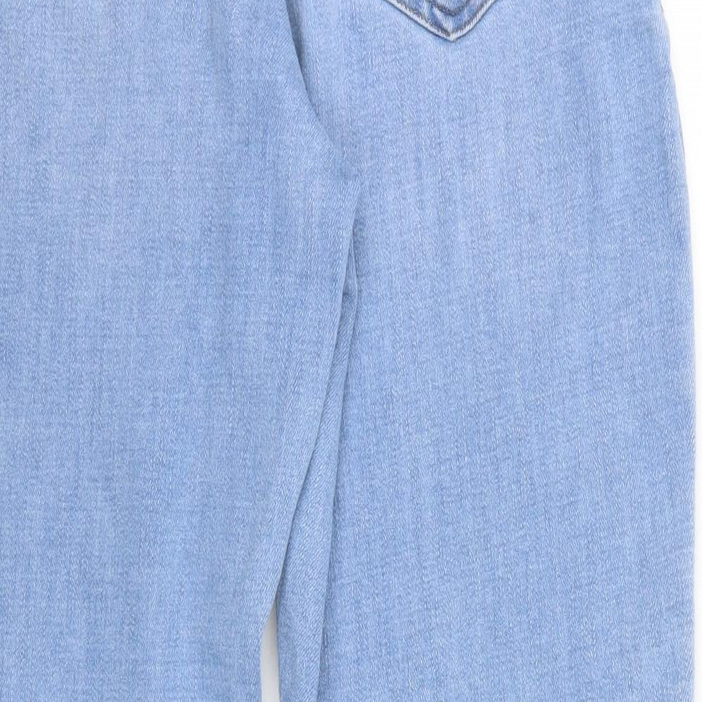 NEXT Womens Blue  Denim Straight Jeans Size 12 L27 in - elastic waist